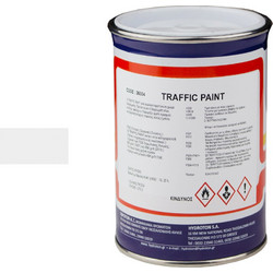 Hydroton Traffic Paint Χρώμα Διαγράμμισης Λευκό 0,75lt