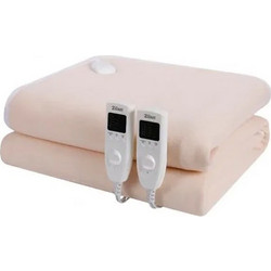 Zilan ZLN4120 Beige Ηλεκτρική Διπλή Κουβέρτα Πλενόμενη με Χρονοδιακόπτη Μπεζ 120W 160x140cm