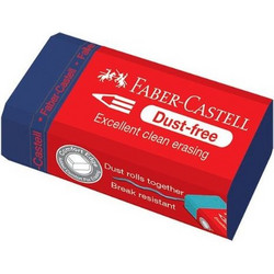 Γόμα Faber Castell Dust Free Μπλε 187221