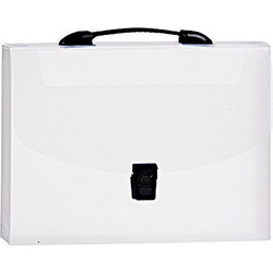 Διάφανος πλαστικός φάκελος εγγράφων με κούμπωμα και χειρολαβή, 33x25x4 cm, Document holder - Aria Trade