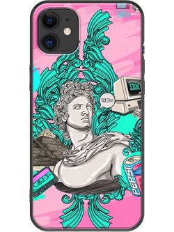 Θήκη Nostalgia iPhone 11 Black TPU (Μαύρη Σιλικόνη)