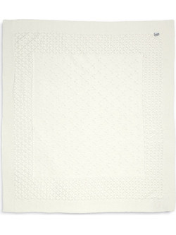 Mamas & Papas Pointelle Occ Κουβέρτα Αγκαλιάς Πλεκτή 90x90 Λευκή