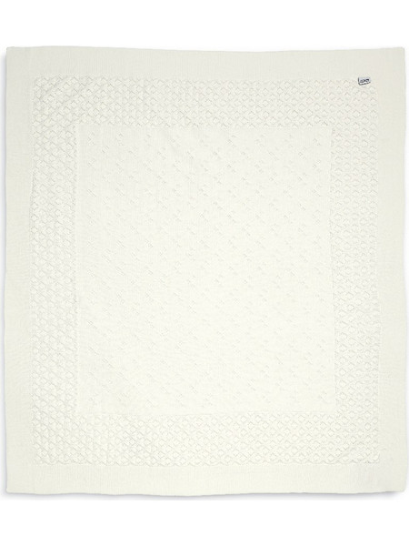 Mamas & Papas Pointelle Occ Κουβέρτα Αγκαλιάς Πλεκτή 90x90 Λευκή