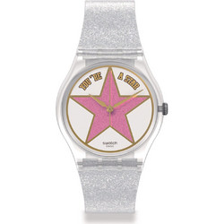 Swatch Γυναικείο Ρολόι με Λευκό Καουτσούκ Λουράκι SO28Z108