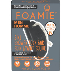 Foamie Men Shower Body Bar Activated Charcoal Σαπούνι 80gr