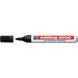 EDDING ανεξίτηλος μαρκαδόρος 3000, 1.5-3mm, επαναγεμιζόμενος, μαύρος 4-3000001