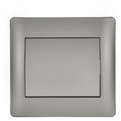 RHYME ONE BUTTON TWO WAY SWITCH GREY METALLIC - 11024