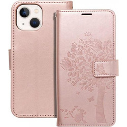 Θήκη κινητού Forcell Mezzo Book for iPhone 13 Mini Tree Rose Gold
