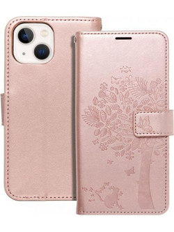Θήκη κινητού Forcell Mezzo Book for iPhone 13 Mini Tree Rose Gold