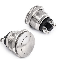 Push Button 2pin 2A 250V Μεταλλικό 45069 EDM Spain