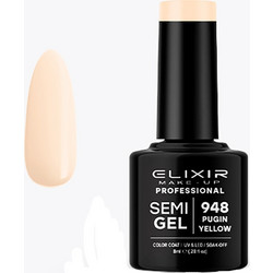 Elixir Semigel 948 Pugin Yellow Ημιμόνιμο Βερνίκι Νυχιών 8ml