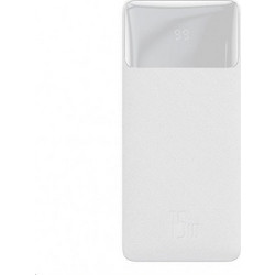 Baseus Bipow Power Bank 20000mAh 15W με 2 Θύρες USB-A & Θύρα USB-C White
