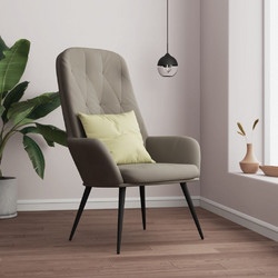 vidaXL Πολυθρόνα Relax Βελούδινη Γκρι 341194