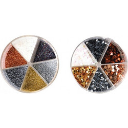 Junior Χρυσόσκονη Glitter 60gr Aλατιέρα 6 Classic Χρώματα (137858)