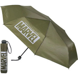 Marvel Logo Retractable Manual Green Umbrella - CRD2400000664