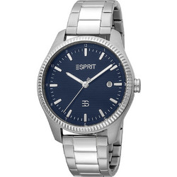 Esprit Ανδρικό Ρολόι με Ασημί Μεταλλικό Μπρασελέ ES1G241M0055