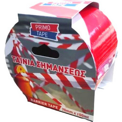 Ταινία Σήμανσης Blister Primo Tape 70cmx100m Λευκή-Κόκκινη 70100