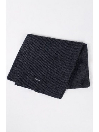 Calvin klein Daddy Wool Knit Scarf 30X180cm K50K507430 - Ck Black