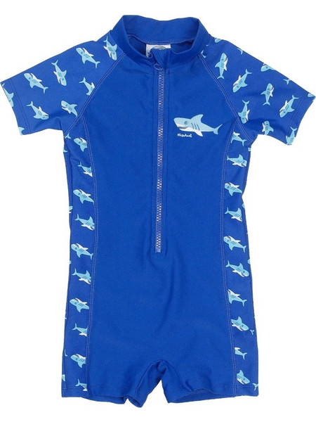 Playshoes Sharks Αντηλιακό UV Βρεφικό Μαγιό Ολόσωμο για Αγόρι Royal Blue 460121