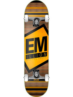 EMillion Prime Logo Complete Skate Orange 8.25