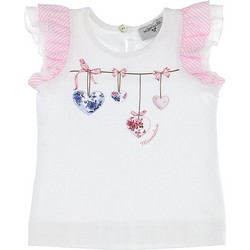 Monnalisa Παιδικό T-Shirt Κοντομάνικο Λευκό 395605S9-5000-9990