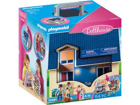 Playmobil Dollhouse Μοντέρνο Κουκλόσπιτο-Βαλιτσάκι για 4-10 Ετών 70985