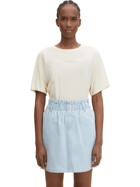 Tom Tailor 1030943 Τζιν Μίνι Φούστα Light Blue