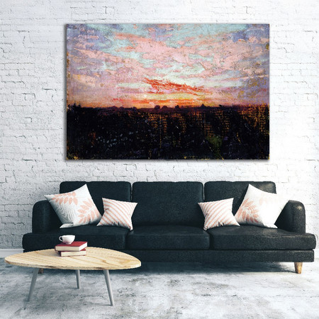 Πίνακας σε καμβά - Ιμπρεσιονισμός - Sunrise Or Sunset, Study For Book, Concealing Coloration In The Animal Kingdom (ca. 1905-1909) - 45 x 30 εκ