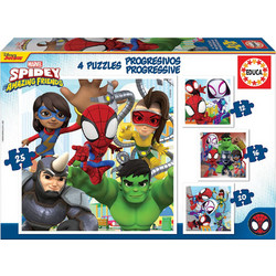 Παιδικό Puzzle Educa Marvel Amazing Friends 12 + 16 + 20 + 25 Κομμάτια
