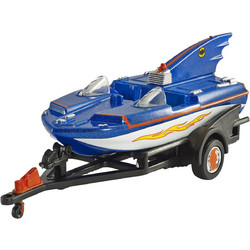 Mattel Hot Wheels Συλλεκτικά Αυτοκινητάκια Batman Batboat With Trailer DKL25