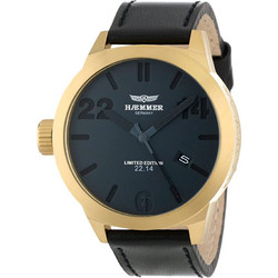 Haemmer Madrid Watch Limited ED Ανδρικό Ρολόι με Μαύρο Δερμάτινο Λουράκι HQ-04