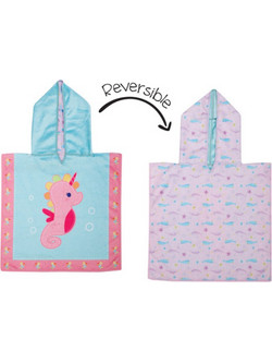 FlapJackKids Baby Seahorse Παιδικό Πόντσο Θαλάσσης Μπλε