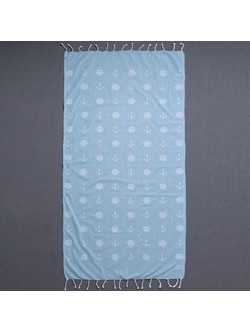 Pestemal sf1755 Πετσέτα Παρεό Θαλάσσης Γαλάζια 90x180cm