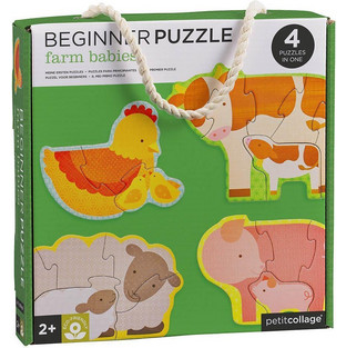 Παιδικό Puzzle Petit Collage Τα Ζωάκια της Φάρμας 18 Κομμάτια