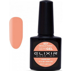 Elixir Semigel 937 Metallic Punch Ημιμόνιμο Βερνίκι Νυχιών 8ml