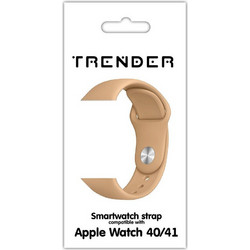 Trender Λουράκι Σιλικόνης Light Brown (Apple Watch 38 / 40 / 41mm)