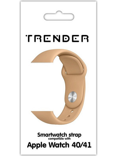 Trender Λουράκι Σιλικόνης Light Brown (Apple Watch 38 / 40 / 41mm)