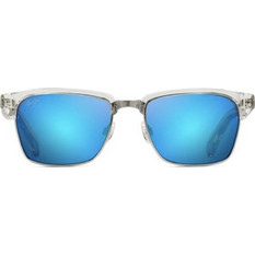 Maui Jim Kawika 257-05CR Ανδρικά Γυαλιά Ηλίου Ορθογώνια Κοκάλινα Λευκά με Μπλε Polarized Φακό
