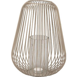 Φανάρι PT3853WG L 22,5x30cm Warm Grey Present Time Μέταλλο