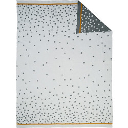 Done By Deer Happy Dots Κουβέρτα Πλεκτή Αγκαλιάς 80x100 Λευκή Ανθρακί