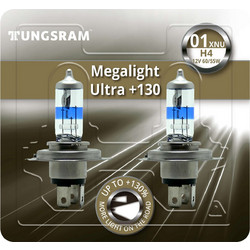 Tungsram H4 Megalight Ultra +130% 12V 60/55W 2τμχ