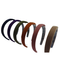 RO Accessories Στέκα Μαλλιών Βελούδινη Πολύχρωμη 14-0136