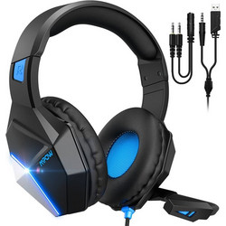 Mpow EG10 Gaming Headset Over Ear Black Blue