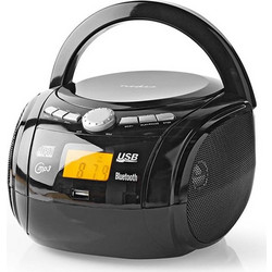 Nedis SPBB100 Φορητό Ράδιο CD Player με Bluetooth Μαύρο
