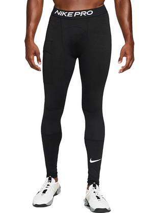 Nike Pro Warm Ανδρικό Κολάν Μακρύ Μαύρο DQ4870-010