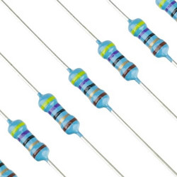 5pcs 47Ω ohm 1/4W Metal Film Resistors 47Ω 1%