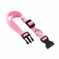 Ferplast περιλαίμιο Σκύλου Club C10/32 A: 23/32cm - B: 10mm Ροζ με Πλαστικό κούμπωμα και ανθεκτικό υλικό