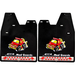 DAKAR Λασπωτήρες SUV 48x36 cm Μαύροι Ζευγάρι - SUV ΜΑΥΡΟ