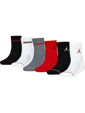 Nike JHB JORDAN LEGEND CREW 6PK (6 ζευγάρια) (BJ0343-RK2) Multicolor Κορίτσι Collection SU26