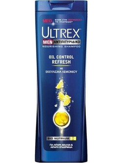 Ultrex Men Oil Control Fresh Σαμπουάν κατά της Τριχόπτωσης 360ml